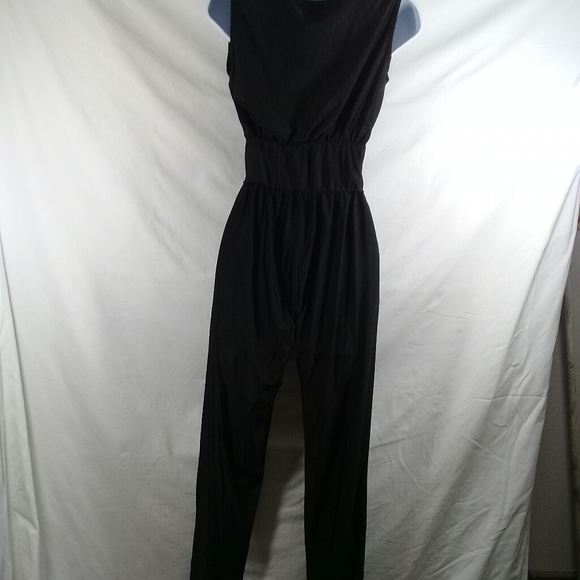 New black sleeveless jumpsuit size M - Picture 5 of 7